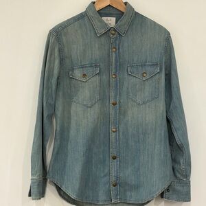 Billy Reid Light Blue Denim Shirt